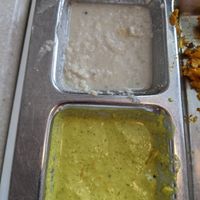 Coconut and mint chutneys at Saravana Bhavan - Suria KLCC in Kuala Lumpur