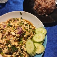 Larb tofu at Mama Pooh's Kitchen in Koh Phangan