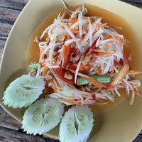 Papaya salad at Mama Pooh's Kitchen in Koh Phangan