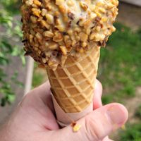 Two balls with hazelnuts. at LaCrèma  in Paris