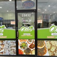 Falafel and hummus   at Olive Bakery and Restaurant in Orland Park