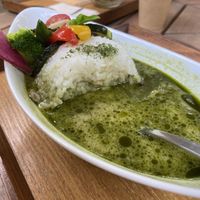 Green curry   at Kyoya Chaho Utsunomiya Alps no Mori - 宇都宮アルプスの森　京屋茶舗 in Tochigi