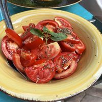 Tomato saladd  at Siciliano al Teatro in Sicilia