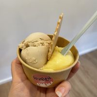 Ice creamm  at Hirnfrost Cafe in Koblenz