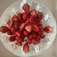 Ordered strawberry cream cake, super delicious but a bit pricy (450kr), bought equal for 350 in my home town   at Veggokoket in Vasteras