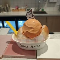 Thai tea in sugapan bread at Suga Rays in Melbourne