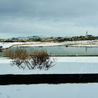 Views  at Plantan Bístró in Reykjavik