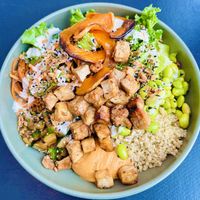 Tofu bowl   at Plantan Bístró in Reykjavik