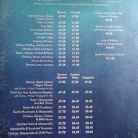 Menu2 at Pembrokeshire Promise in Wales