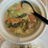 Tofu Green Curry - Vegan  at Twin Fish in Mississauga