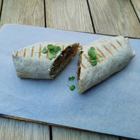 Falafel Wrap 🌯 at Bootlegger Coffee Company - Cape Quarter in Cape Town