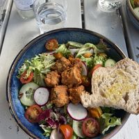 Sallad with tempeh  at Olof Viktors Café in Skåne Län