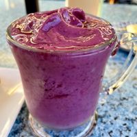 Mixed berry smoothie with soy milk  at Shoal Point Coffee House  in Capital Regional District