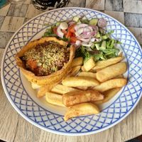 Grilled vegetable & sundried tomato tart  at The World's End Patching in Worthing
