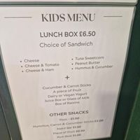 Houmous and cucumber sandwich, at Nook & Noble Cafe in Ceredigion