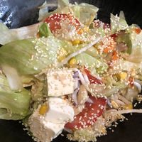 Tofu salad  at Maly Buddha in Prague