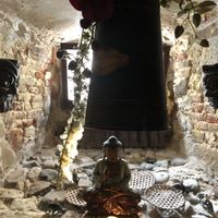 Inside  at Maly Buddha in Prague