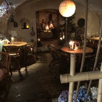 Inside   at Maly Buddha in Prague