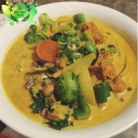 One of the soups at Friends and Neighbours Cafe in Edmonton