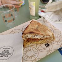 Foccace tomate at Mamm Ciclofocacceria in Emilia-romagna