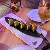 Dragon roll… perfectly balanced   at Desoriente - Granados in Barcelona