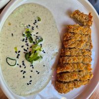 Japanese schnitzel, also here the sauce was very good at Desoriente - Granados in Barcelona