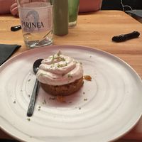 Carrot cake con frosting de anacardos y jengibre caramelizado  at Desoriente - Granados in Barcelona