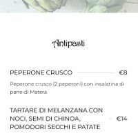 Menu  at Ristorante Burro Salato - Cucina Francese e Lucana a Matera in Basilicata