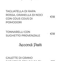 Menu  at Ristorante Burro Salato - Cucina Francese e Lucana a Matera in Basilicata