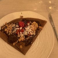 I didn’t take a photo of the spaghetti but here’s the dessert!  at Ristorante Burro Salato - Cucina Francese e Lucana a Matera in Basilicata