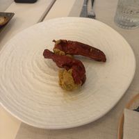 Crusco peppers with filling   at Ristorante Burro Salato - Cucina Francese e Lucana a Matera in Basilicata