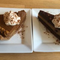 New Fall Desserts -- Pumpkin Pie and Black Forest Cake

Both decadent and DELICIOUS!!! :) at Rawlicious in Newmarket