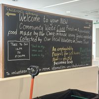   at Community Cafe in North London