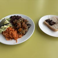 Mushroom miso stew   at Community Cafe in North London