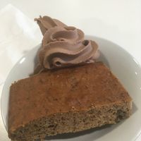 Banana cake and snickers oce cream   at Community Cafe in North London
