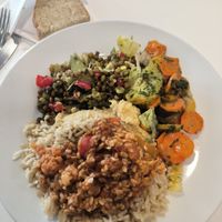 Meal of the day at Community Cafe in North London