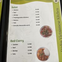 Menu 4  at Dodo's Vietnamese Kitchen in Salzburg