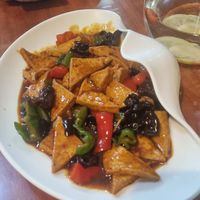 Braised tofu at Shuiying Sky Su Restaurant - 水映天空素餐厅 in Chengdu