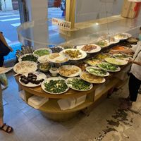 Buffet selection at RuLai - Buddha Vegetarian Paradise in Taipei