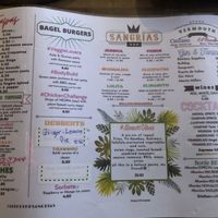 Menu  at Bubita Bar in Barcelona