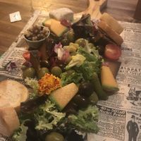 Cheese platter at Bubita Bar in Barcelona