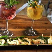 Vegan seafood and sangrias  at Bubita Bar in Barcelona