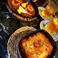 Lasagna, verry good. Mmmm at Bubita Bar in Barcelona