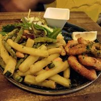 Tempura plate at Bubita Bar in Barcelona