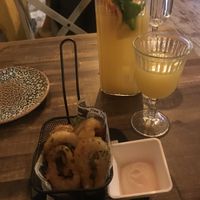 Calamari + Sangria at Bubita Bar in Barcelona
