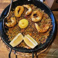 Paella.  at Bubita Bar in Barcelona