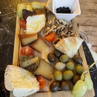 Cheese platter at Bubita Bar in Barcelona