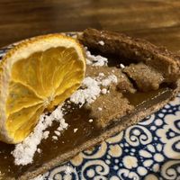 Ginger lemon tart at Bubita Bar in Barcelona