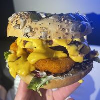 Calamari Burger  at Bubita Bar in Barcelona