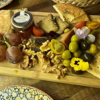 Vegan cheese plate   at Bubita Bar in Barcelona